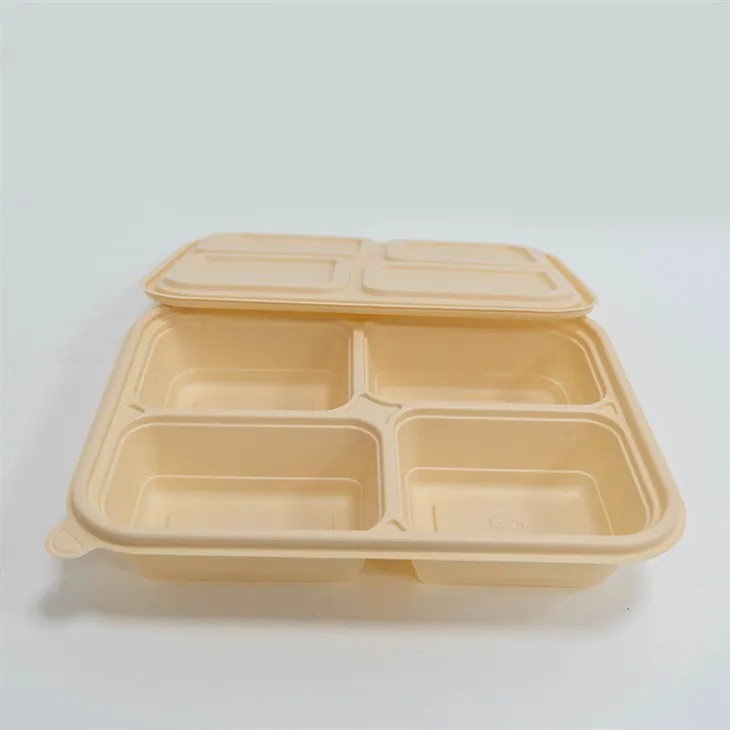 Holdbar bionedbrydelige opdelte containere - til pålidelig madservice