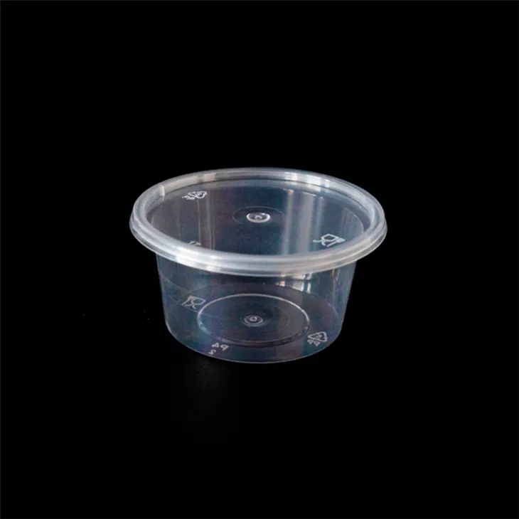 Food Grade Plastic Sauce Cups with Lids - Durable and Reusable (6)